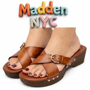 Madden Women’s NYC Starlet Criss Cross Sandel Size 9 Medium New